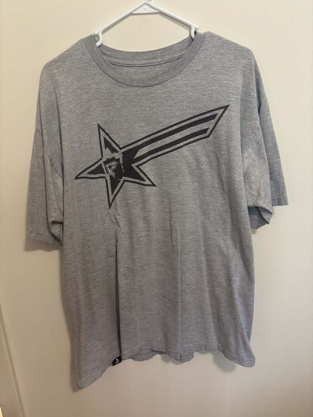 Famous Stars and Straps Gray Logo Graphic T-Shirt